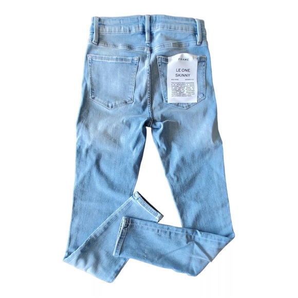 NWT Frame Denim Women’s Le One Skinny Jeans Mid Rise Caspio Wash Size 1 NWT $218 - Picture 6 of 12